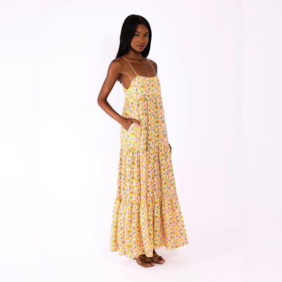 RESA Floral Maxi Dress in Medium - Picture 2 of 7